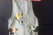 Minnie mouse denim jumpsuits for girl
