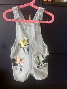 Minnie mouse denim jumpsuits for girl