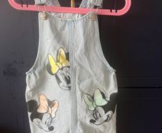 Minnie mouse denim jumpsuits for girl