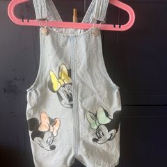 Minnie mouse denim jumpsuits for girl