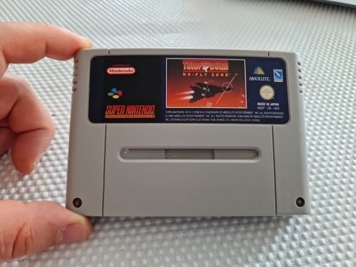 Turn and Burn No Fly Zone Snes Super Nintendo Arcade Retro Games Original