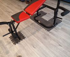 USF Ultimate Strength Fitness Weights Bench including Weights bellbars and accessories