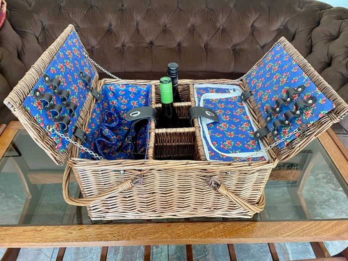 Forest Walk Wicker Picnic Basket