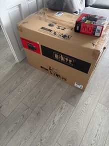 weber smoque bbq and cover