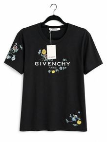 Givenchy Womens Embroidered Floral T-Shirt - Size S