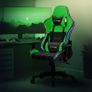 Gaming Chair Bluetooth RGB Light Computer Chair  Gamer Chair with Bluetooth Speakers Gaming Chair RGB LED Lighting and Bluetooth Speakers, Black, Faux Leather, Ergonomic Office Chair, Backrest, Image 3