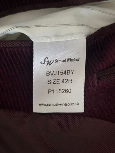 Samuel Windsor Corduroy Blazer Mens 42R