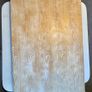 White Danish design dining table with benches Image 8