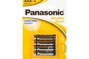 New 4x Panasonic High Quality Alkaline Battery AAA 1.5V 4 Pieces Power LR03 #947