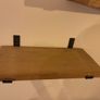 Chunky Solid Rustic Wood Shelves with Heavy Duty Steel Brackets Image 4