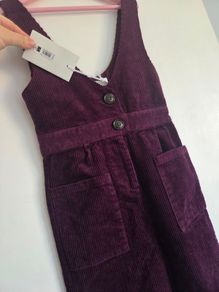 6-7years, Brand-New LeighTucker Purple Corduroy Jumpsuit
