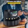 Euro Coin Counter Sorter 500-1000 Coins Electronic Automatic EUR Coin Counting Machine 300 Coins Per Minute with 8 Coin Drawers for School Shop Bank (FREE SHIPPING) Image 2