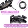 Smart Weighted Hula Hoop, Adjustable Fitness Exercise Weighted Hula Hoop - 27 Detachable Knots/Link Image 2
