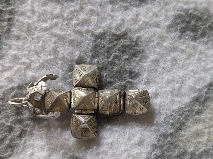Handmade Masonic Cross Ball Pendant