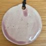 1970s necklace with pottery pendant Image 3