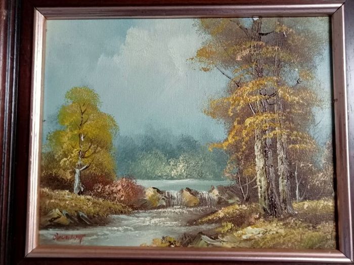 Vintage Artist Signed Original Oil Painting