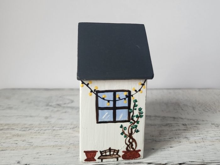 Handcrafted tiny wooden house!
