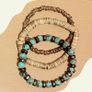 Men Set of bracelets Jewelry Gift with elasticized string Image 2