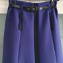 M&S A-line cobalt skirt with belt Sz 6 UK Image 4