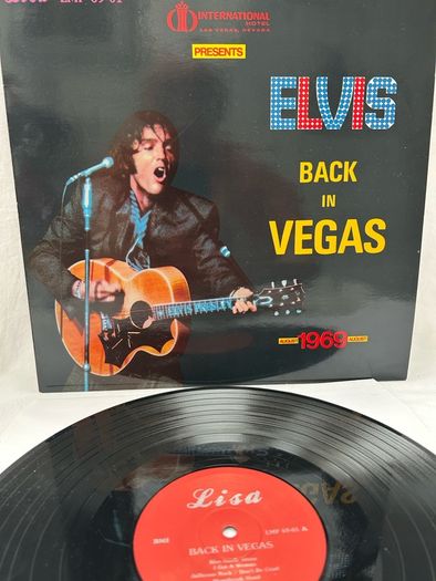 Elvis Presley Back In Vegas LP Lisa LMP 69-01 1986 Red Label Vinyl Bootleg