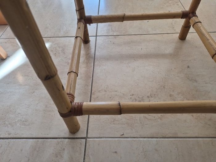 Vintage Bamboo and cane Bedside locker