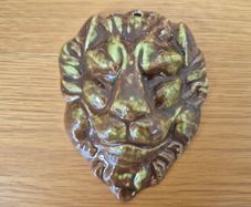 Achill Pottery Lion's Head Plaque