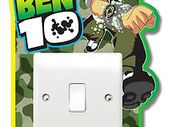 New Removable Ben 10 Light Switch Vinyl Sticker for Children Room, Nursery