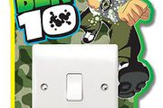 New Removable Ben 10 Light Switch Vinyl Sticker for Children Room, Nursery