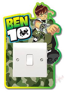 New Removable Ben 10 Light Switch Vinyl Sticker for Children Room, Nursery