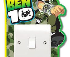 New Removable Ben 10 Light Switch Vinyl Sticker for Children Room, Nursery