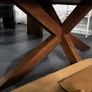 Extra Large 220cm Oval Oak Dining Table Ex Display Like New Image 2