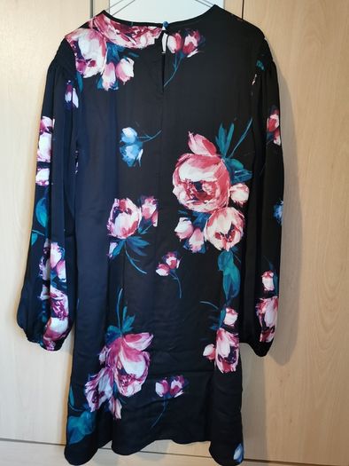 BNWT - DKNY black floral dress UK 12 - 14