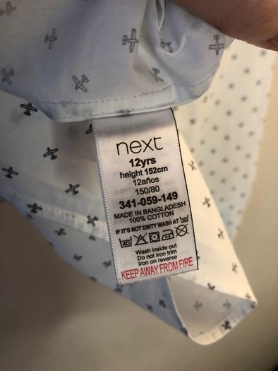 Next shirt (age 12)