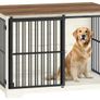 2 Doors Indoor Dog Cage for Large Dogs, 110 x 65 x 81 cm Image 6