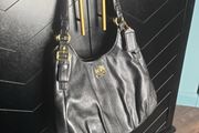 Coach black shoulder bag