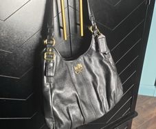 Coach black shoulder bag