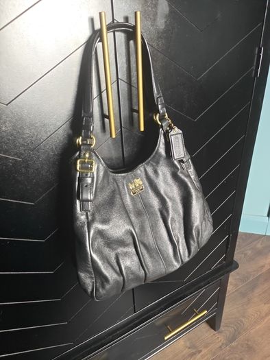 Coach black shoulder bag