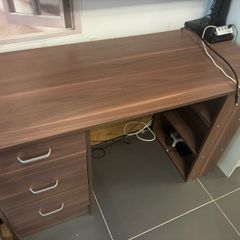 Computer Desk 3 Drawers 3 Shelves