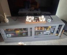 Grey TV unit