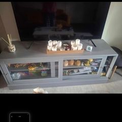 Grey TV unit