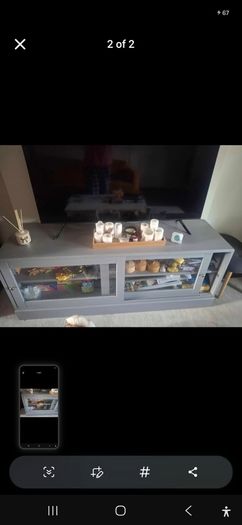 Grey TV unit