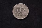 Australian : Superb Lyrebird 10 Cent Coin - 1966 , ( First Year of Issue )