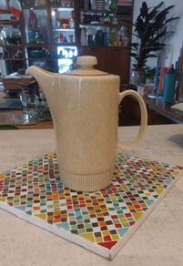 Fabulous Vintage 1970's Poole Pottery Coffee Pot in the Compact Design Shape and in the Popular "Broadstone" Colourway, Excellent Condition