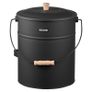 4-Gallon Fireplace Ash Bucket Set Image 9
