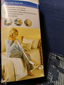 Terry Cloth Sock Aid