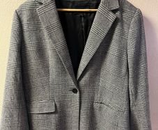 Helen McAlinden Houndstooth Blazer Wool Blend Size UK 18