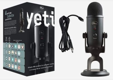 Yeti Microphone - Blue Yeti USB Mic (Black)