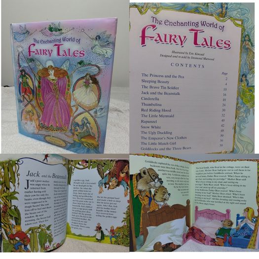 The Enchanting World Of 14 Classic Fairy Tales, Large Hardback Book