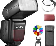 Godox TT685II-C TTL Flash GN60 Speedlite 2.4G Wireless Transmission, 1/8000s High-Speed-Sync Speedlight Compatible with Canon EOS Cameras 5D Mark III II R5 6D 7D 77D 850D 100D 200D 750D 800D 1300D