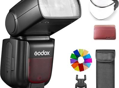 Godox TT685II-C TTL Flash GN60 Speedlite 2.4G Wireless Transmission, 1/8000s High-Speed-Sync Speedlight Compatible with Canon EOS Cameras 5D Mark III II R5 6D 7D 77D 850D 100D 200D 750D 800D 1300D